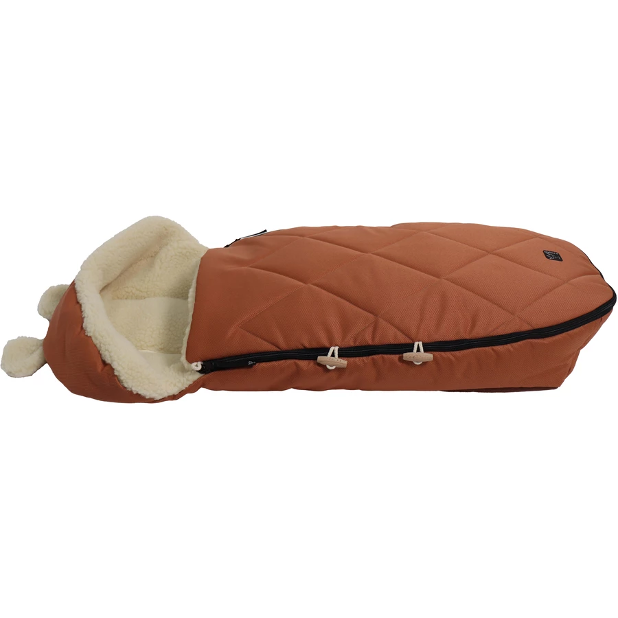 Kaiser Winterfußsack XL EARS WOOL coral gold