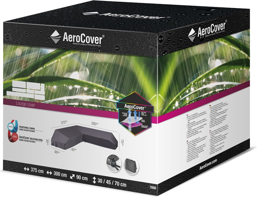 Platinum Outdoorable loungesethoes rechts AeroCover 375 x 300 x 70 cm