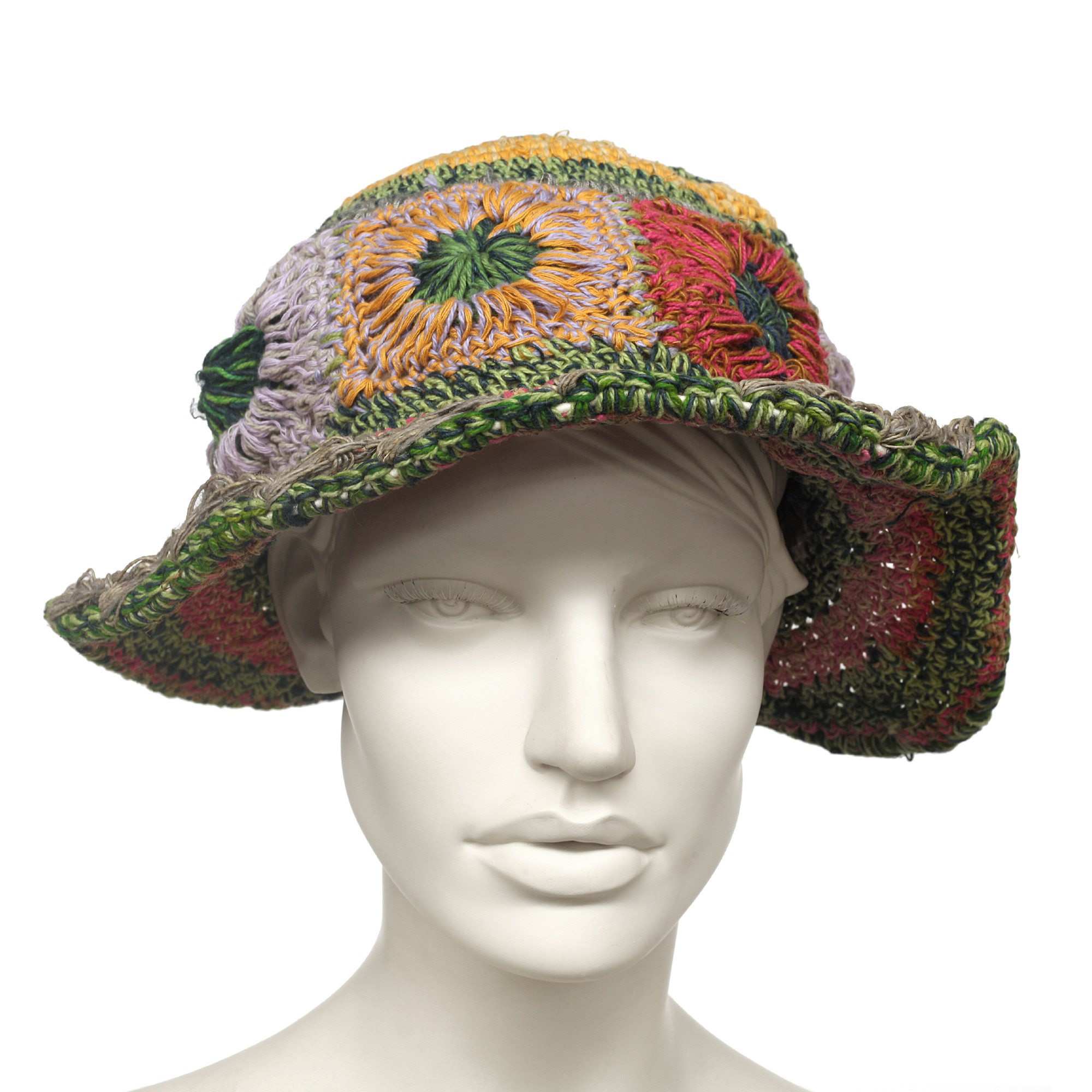 Sommerhut, multicolor, aus Hanf und Baumwolle günstig bestellen