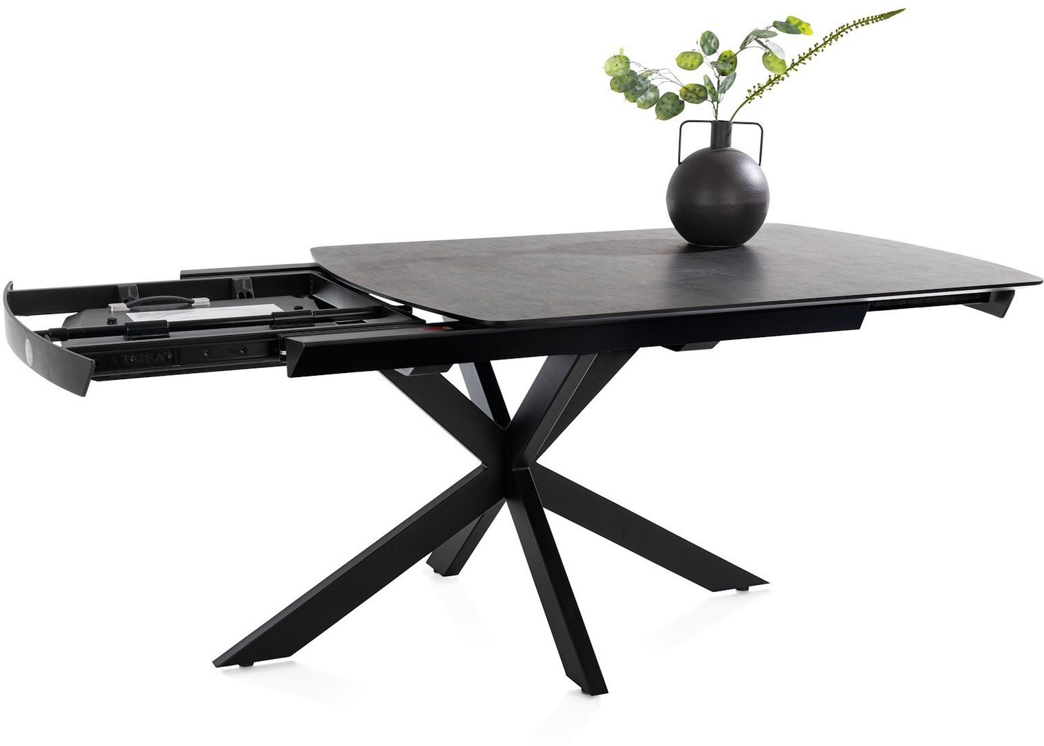 Henders en Hazel Pavalon Antraciet Uitschuiftafel