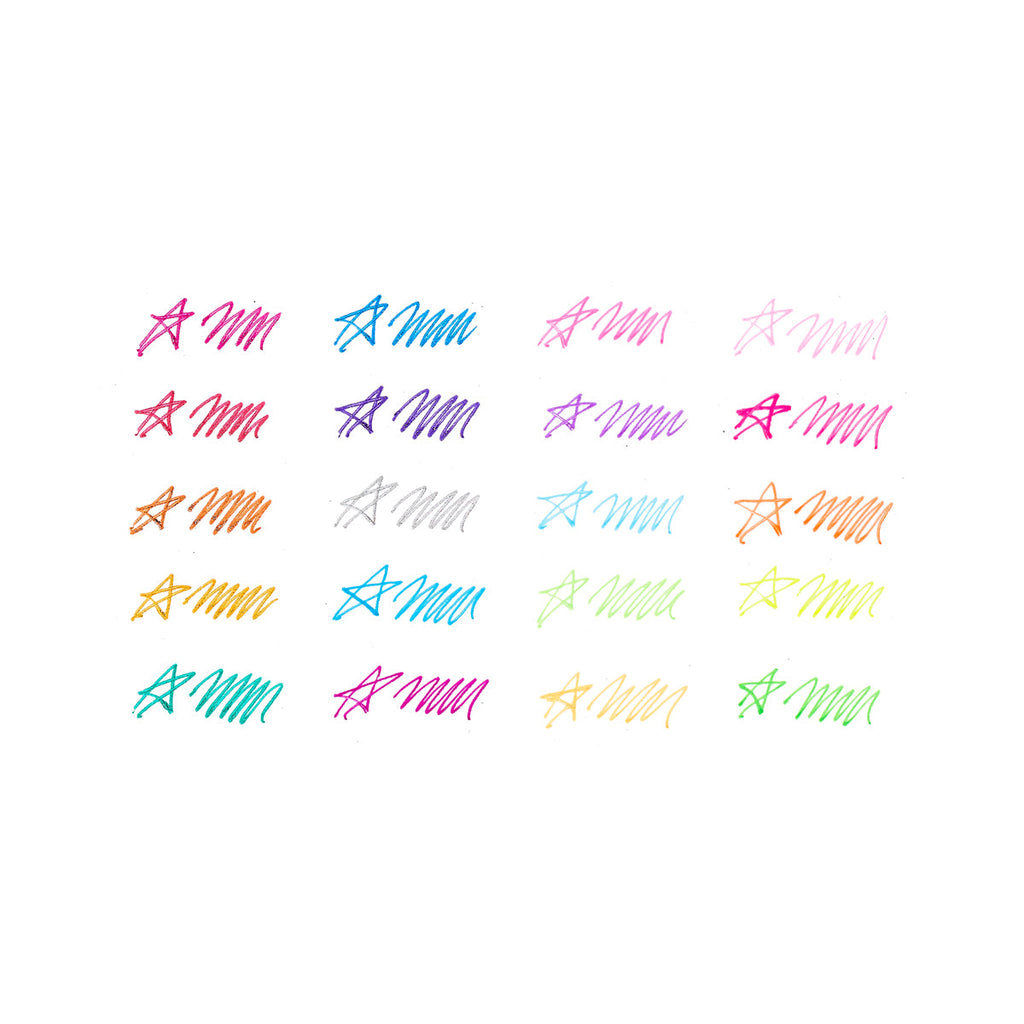 Conjunto 20 Mini Canetas Gel Doodlers