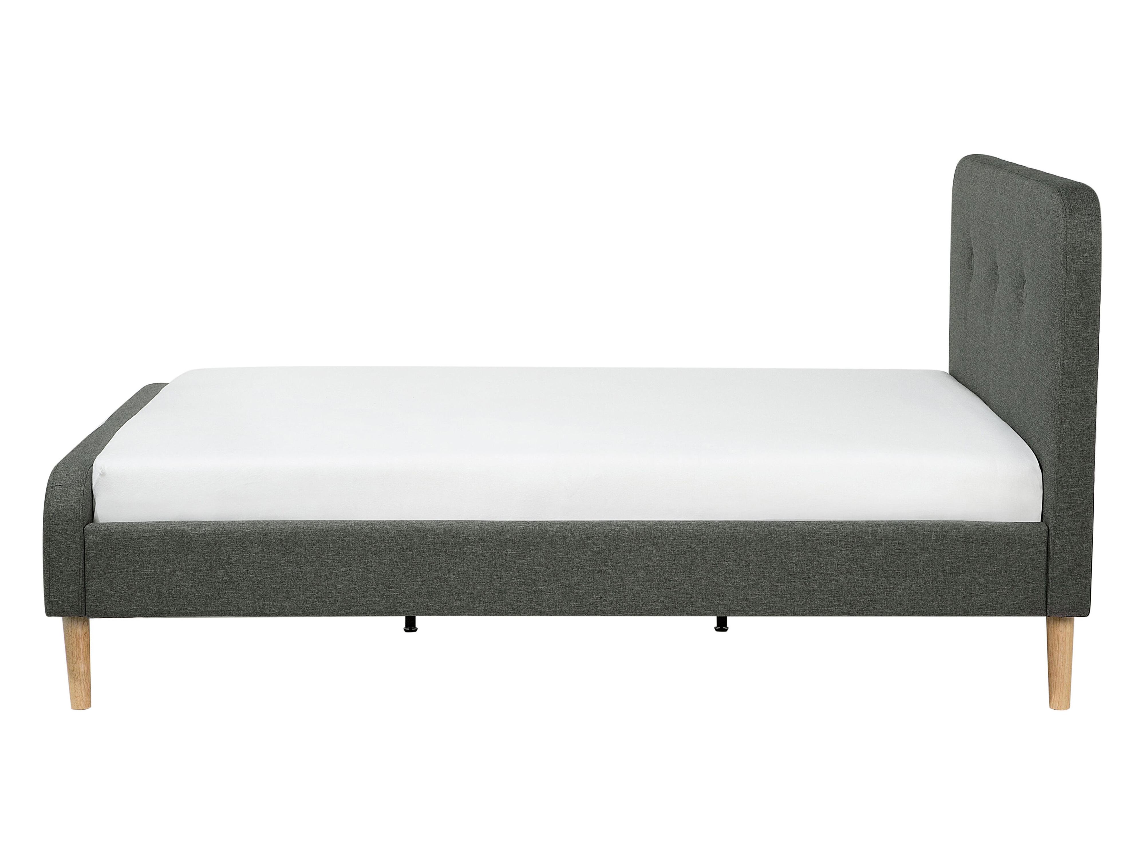 Bed Stof RENNES 140 x 200 cm Donkergrijs