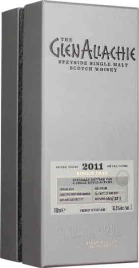 GLENALLACHIE 9 YEARS 2011 FOR A CHILLY DUTCH AUTUMN 70CL