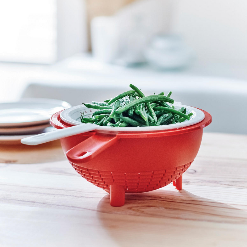 Saladin® Multisieb Praktisches Doppelsieb zum Waschen und Abtropfen von Lebensmitteln