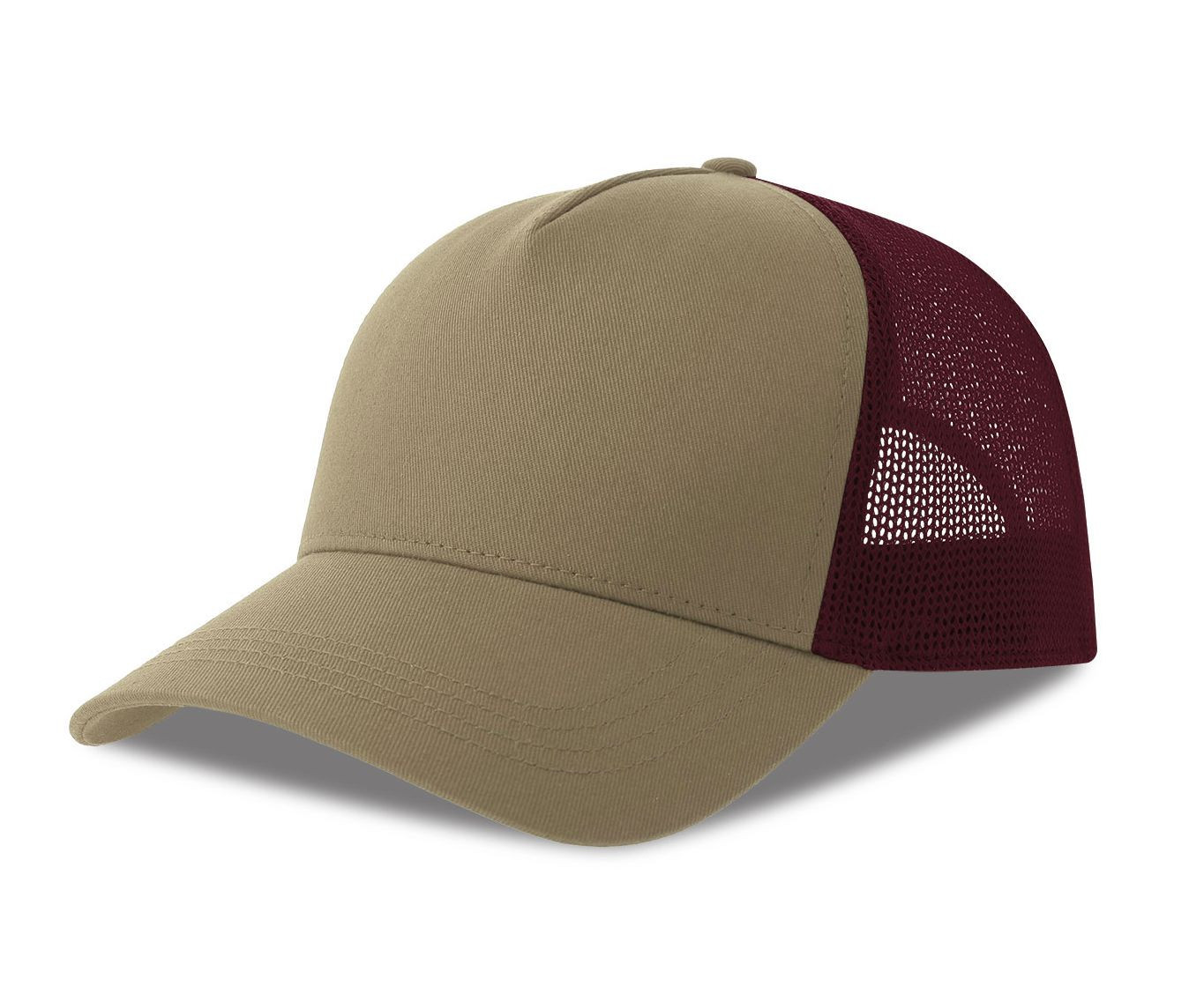 ATLANTIS HEADWEAR AT228 - Casquette 5 pans style trucker en coton