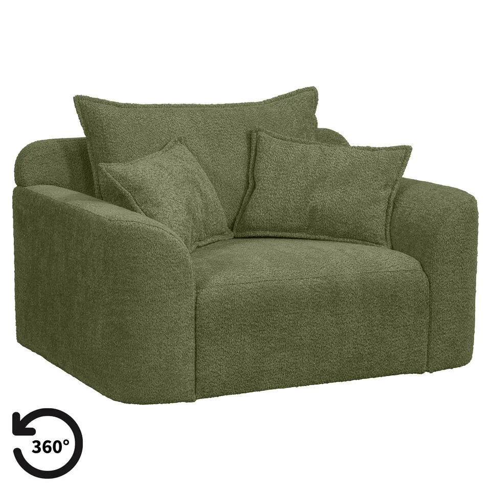 Draaibare Loveseat Elsa - stof Anthology - groen