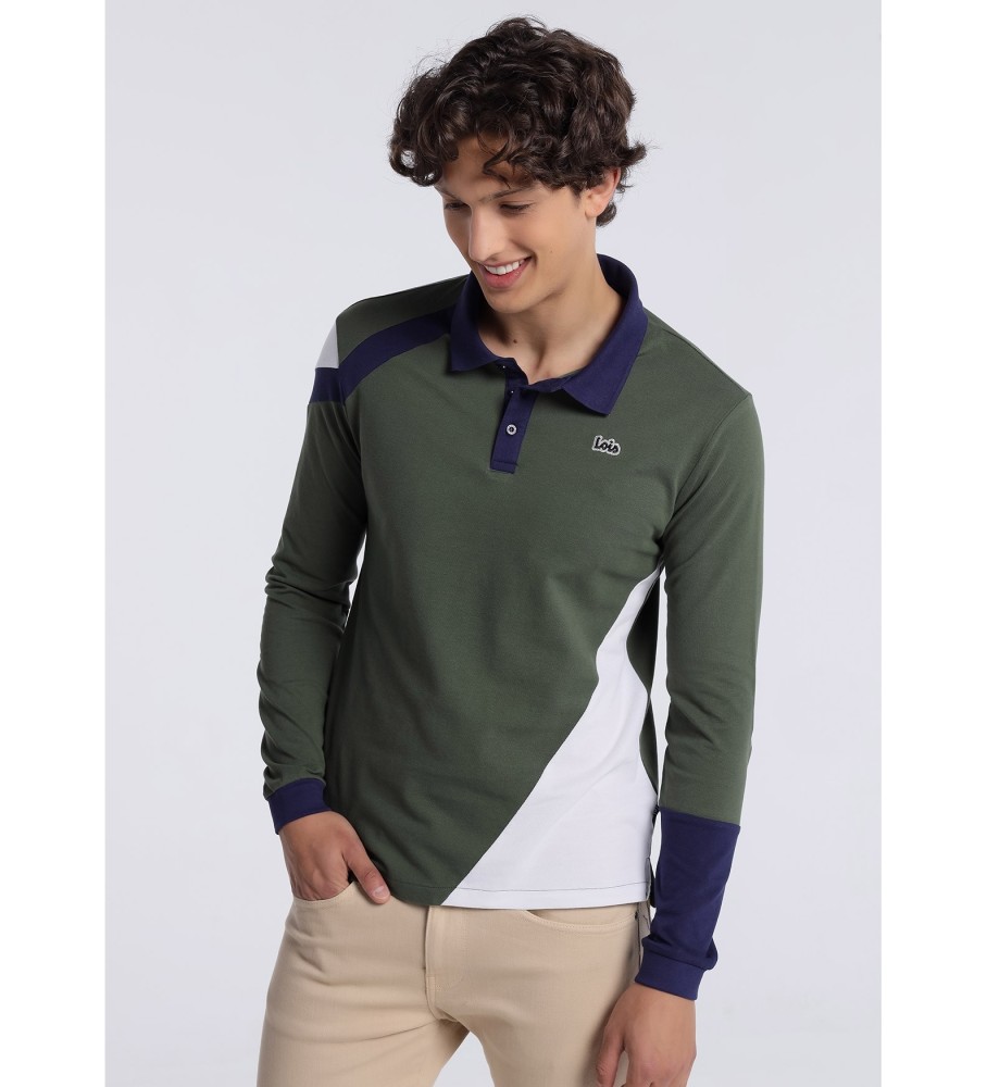 Polo de manga comprida Lois 131977 Verde