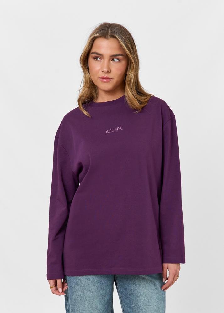 Rules don't exist longsleeve donkerpaars