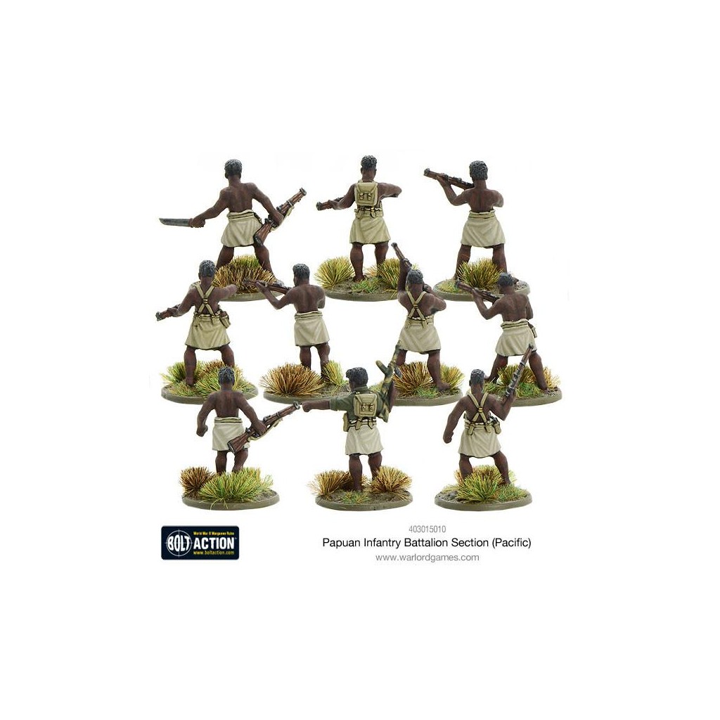 Bolt Action - Papuan Infantry Battalion Section (Pacific)