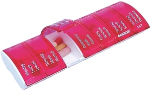 ANABOX Medidispenser pink, 1x7 D/F/I