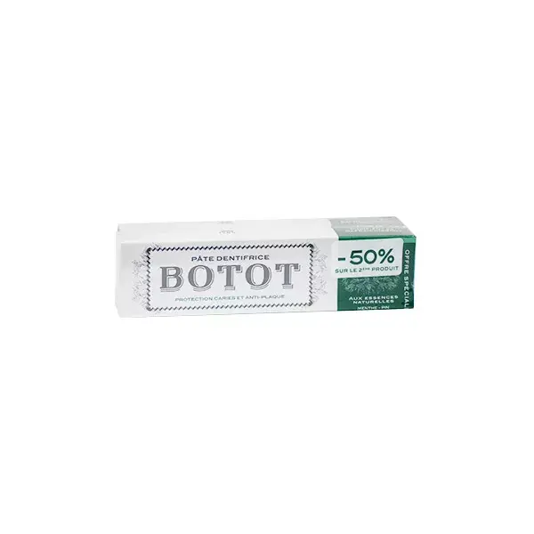 Pasta de dentes Bobot Green, pacote com 2 unidades de 75ml