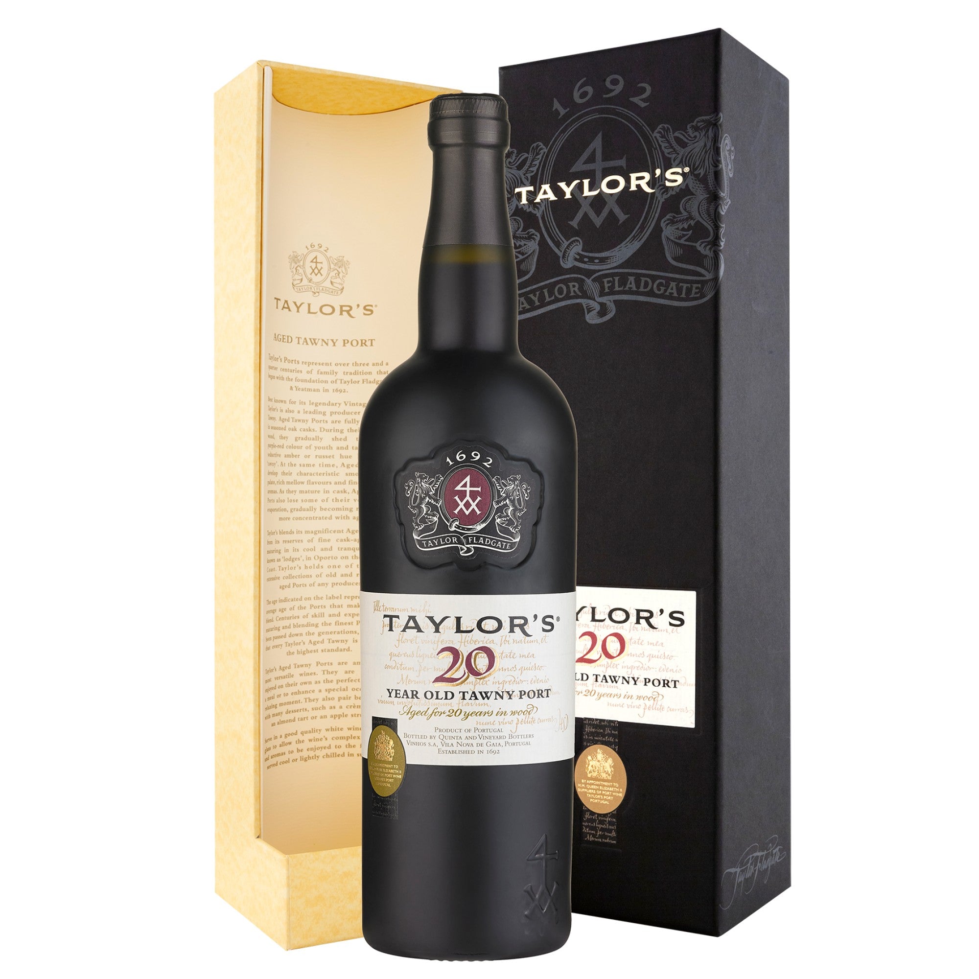 Taylor's 20 Year Old Tawny Port in Black Luxury Case