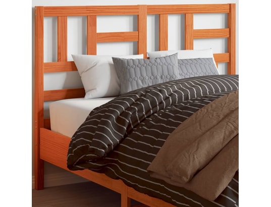 VIDAXL - Tête de lit cire marron 135 cm bois massif de pin