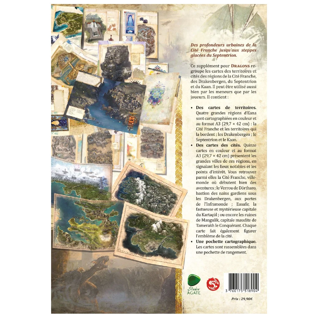 Dragons- Set de Cartographies Encyclopédie Vol. 1
