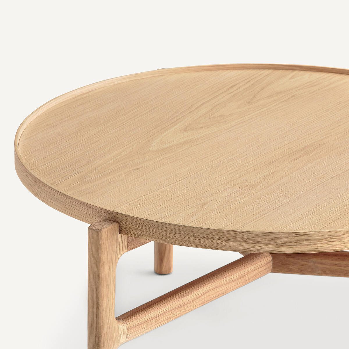 AM.PM<br>Mesa de centro, diâmetro 74 cm, folheado de carvalho, Aly