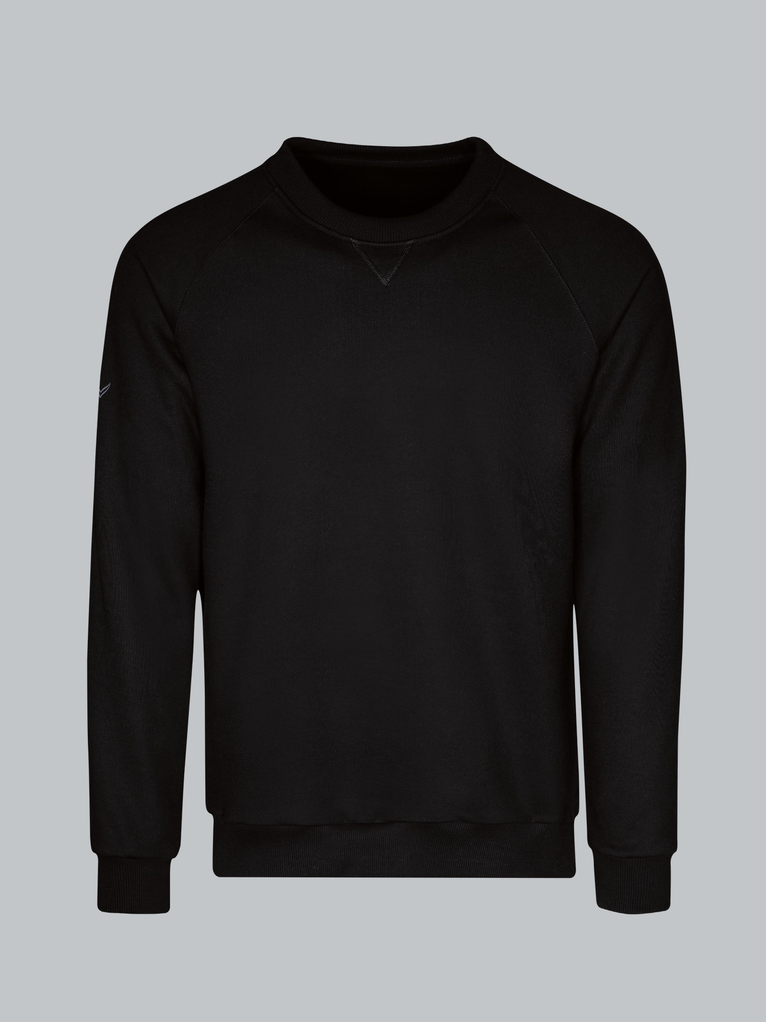 Sweatshirt mit angerauter Innenseite Schwarz