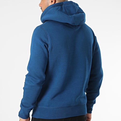 Sweat Capuche Tommy Logo 1599 Bleu Marine