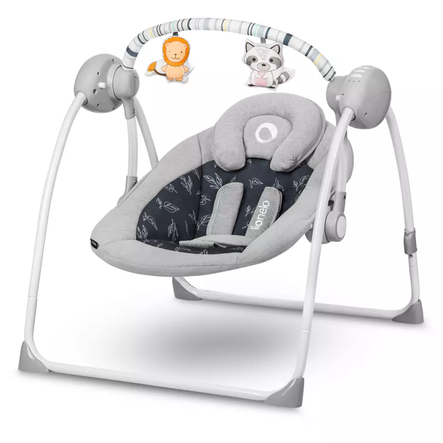 lionelo Babywippe Ruben Grey Graphite