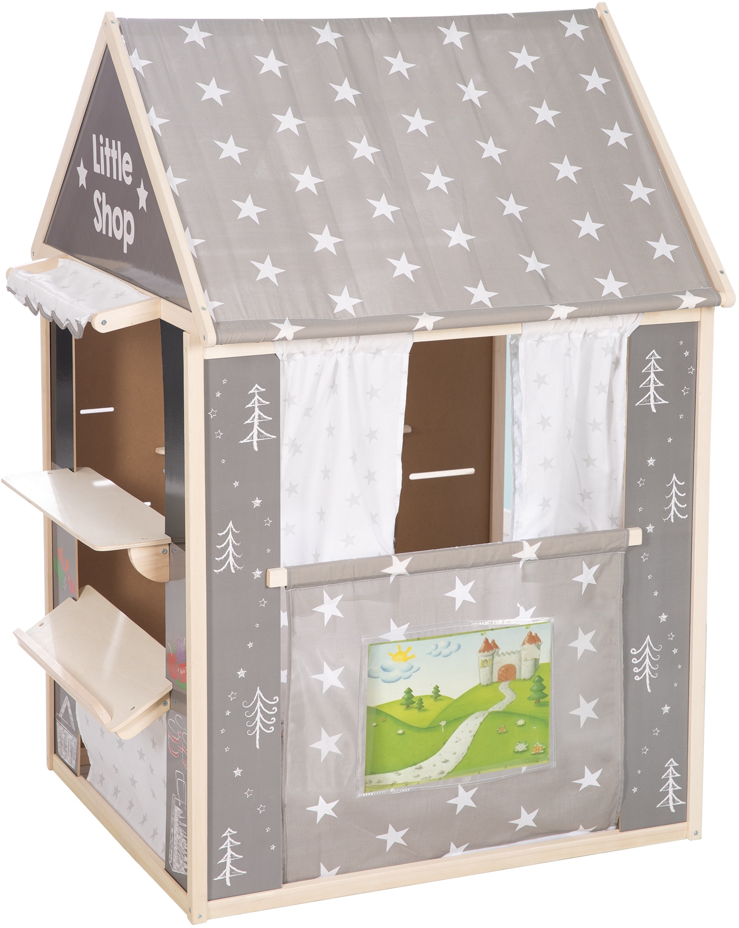 roba® Spielhaus »Little Stars« mit vier verschiedenen Spielseiten