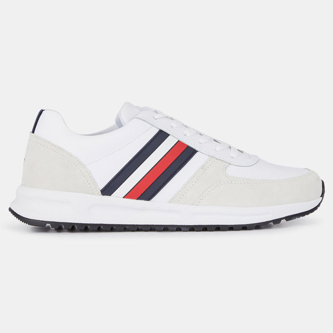 Tommy Hilfiger Baskets en Cuir Run Modern Corporate blanches