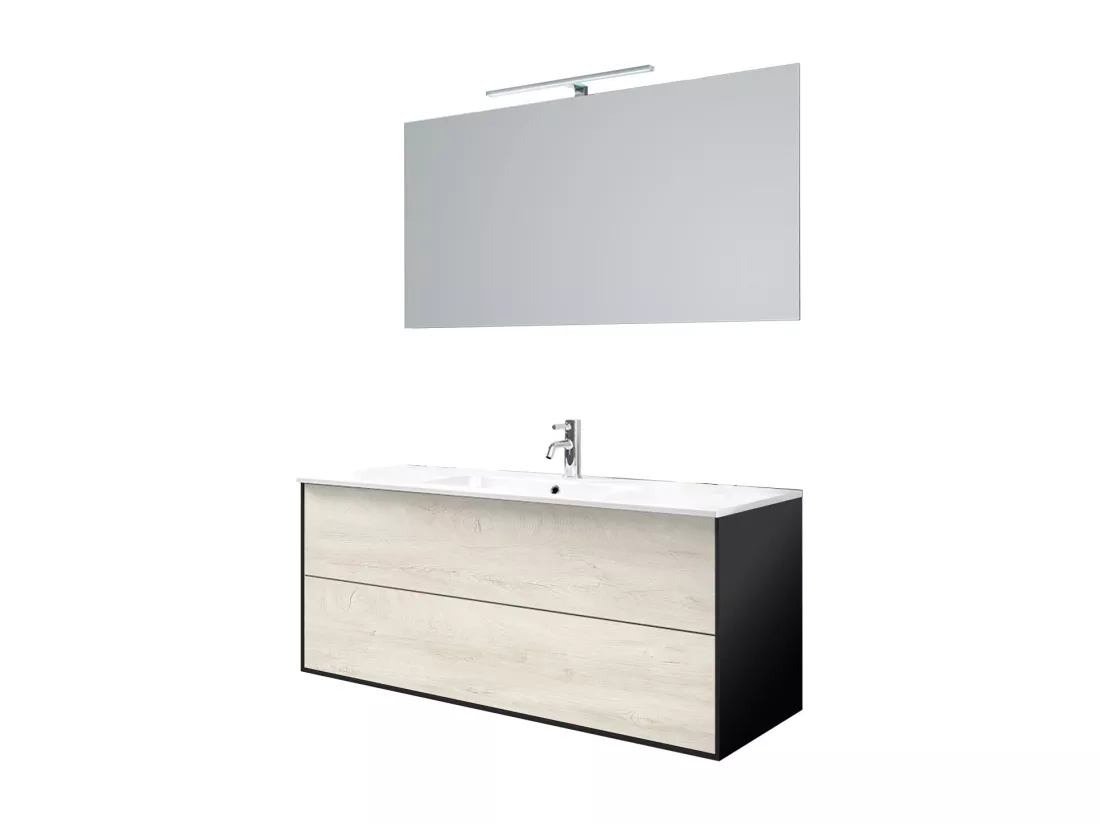 Ensemble de salle de bain 4 pièces IGEA chêne alaska