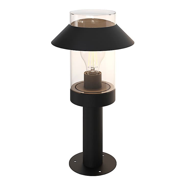 Borne Caprera taille S E27 25W IP44 GoodHome noir