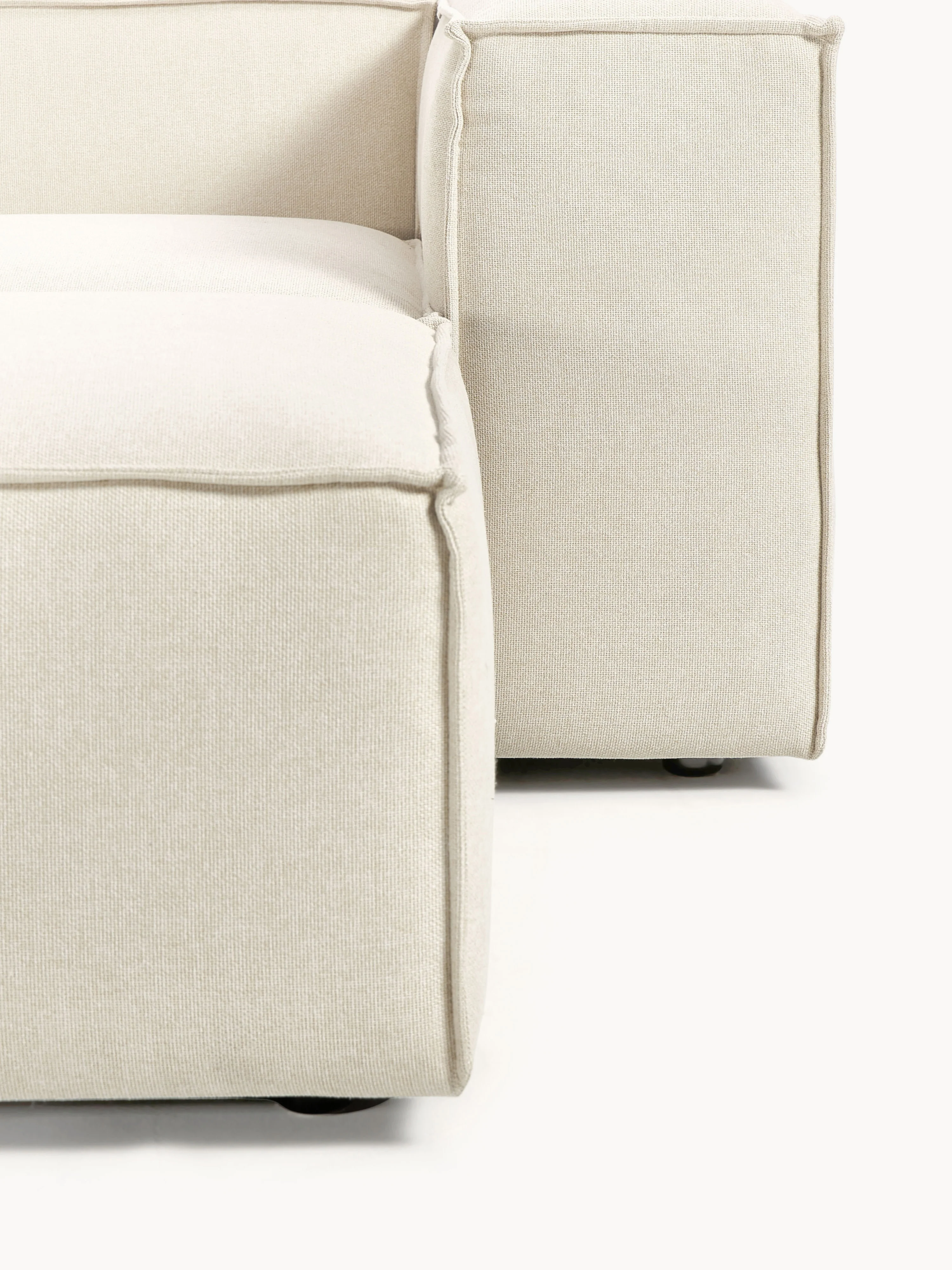Lennon modulaire bank (4-zits) met poef (links/rechts)