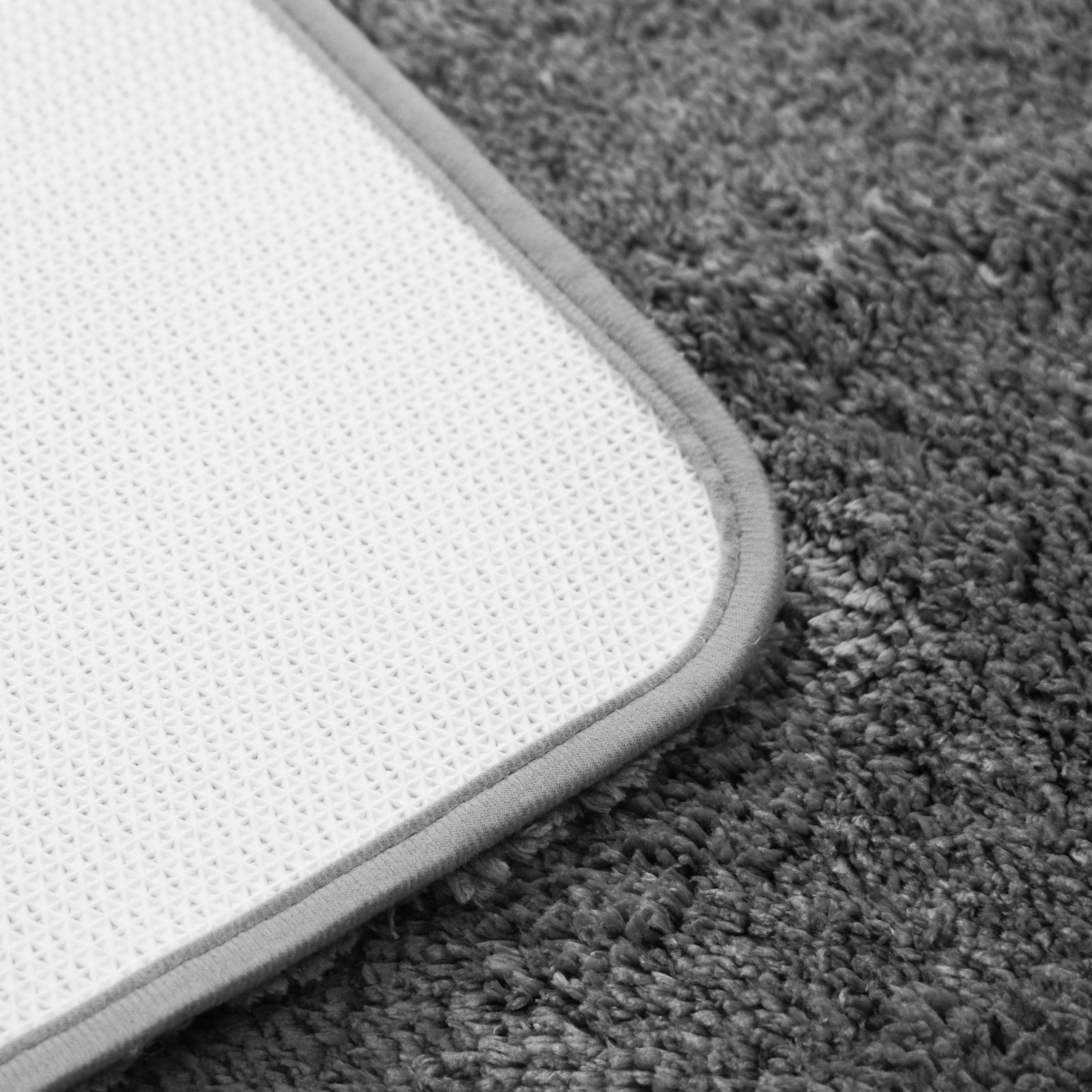 Badteppich Hochflor MERLE 70 x 120 cm anthrazit