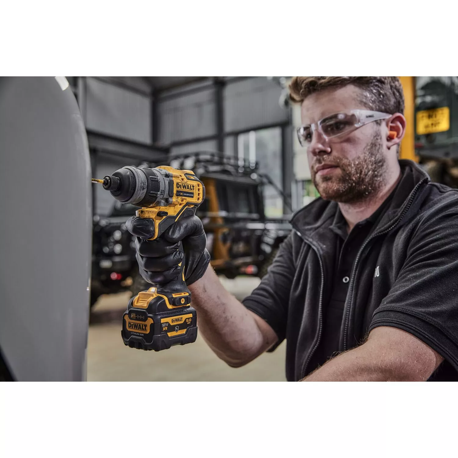 DeWALT DCD703NT 12V Li-ion Accu boormachine body met 4 verwisselbare koppen in TSTAK koffer