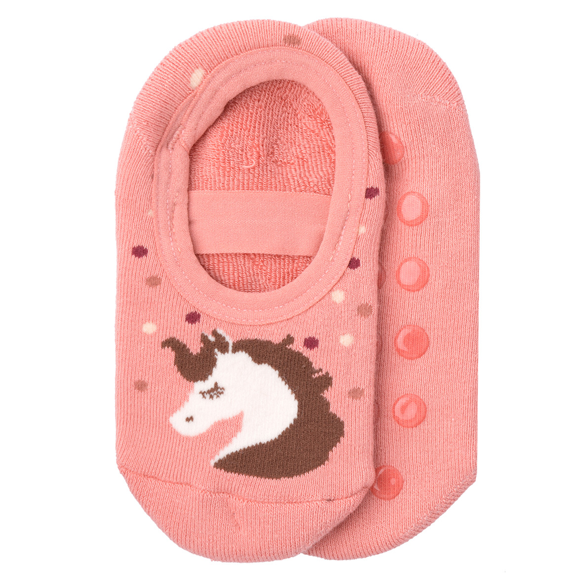 Topolino 2 Paar Mädchen Stoppersocken im Set rosa / hellbraun