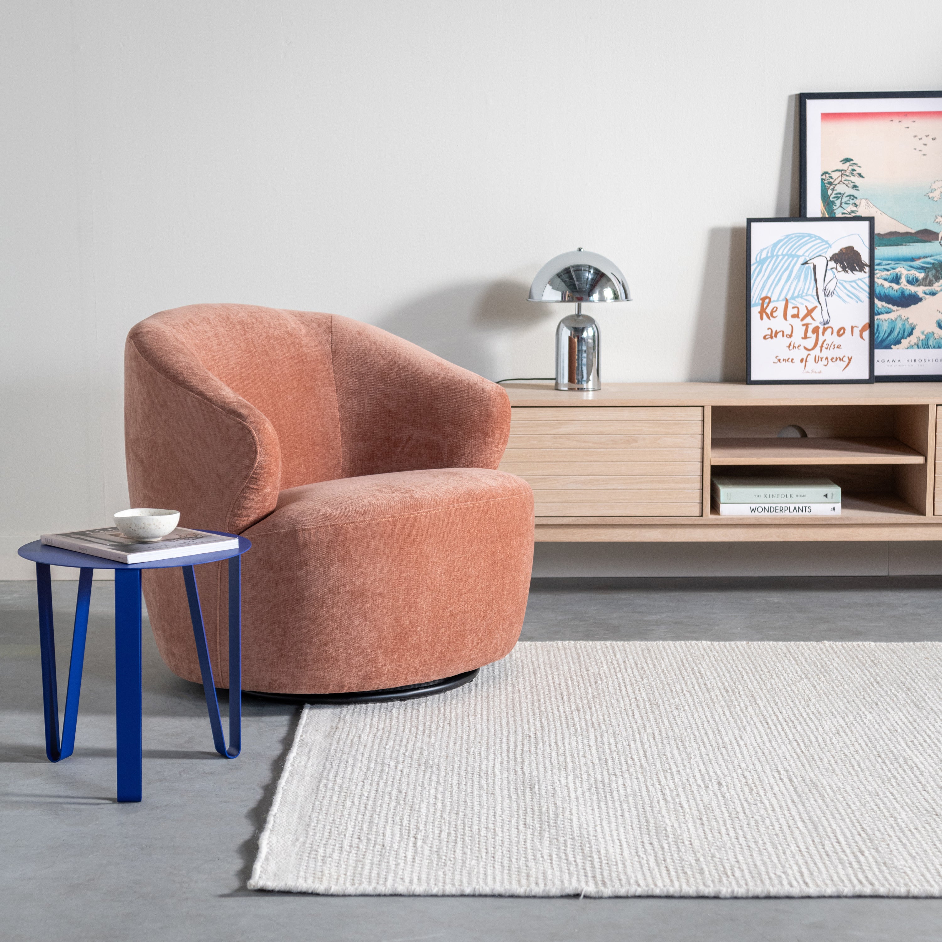 by fonQ Hug Draaibare Fauteuil - Chenille - Terra