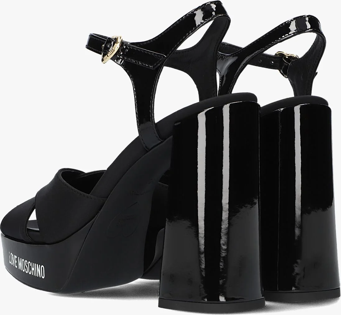 LOVE MOSCHINO zwarte love moschino sandalen ja1605