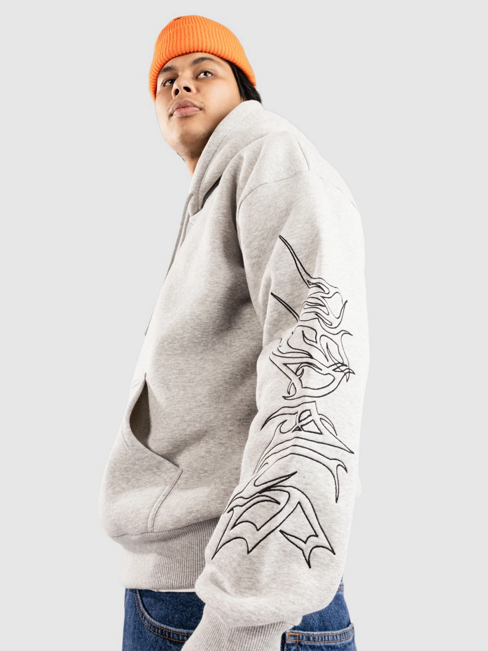 Beyond Medals Sin Hoodie grey melange