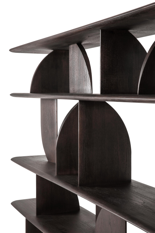 Ethnicraft Geometric stellingkast 210x35 teak donker