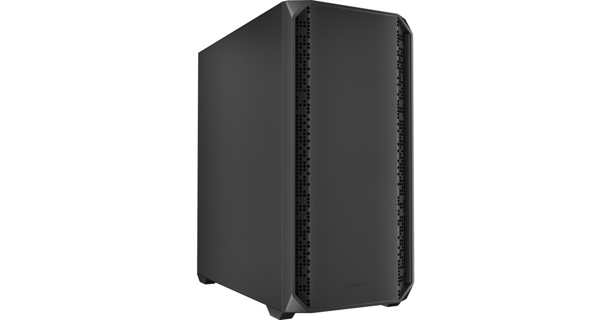 SharkoonAK2 midi tower behuizing  (Zwart | 2x USB-A | 1x USB-C)