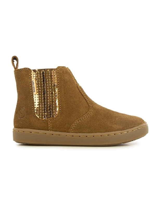 Shoo Pom - Bottines PLAY CHELSEA VELOURS Camel