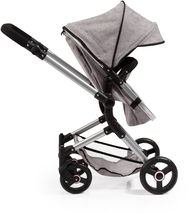 Bayer Kombi-Puppenwagen »Vario, Grau« inkl. Wickeltasche
