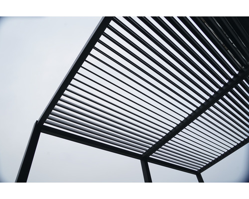 Pergola, paviljoen inclusief openslaand lamellendak 400 x 310 x 253 cm antraciet
