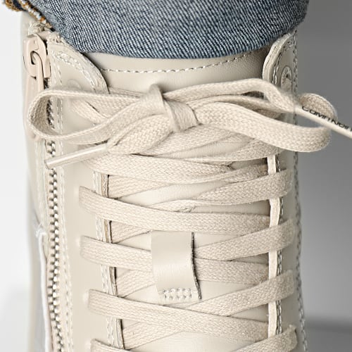 Baskets High Top Lace Up 1046 Outline Mono Beige