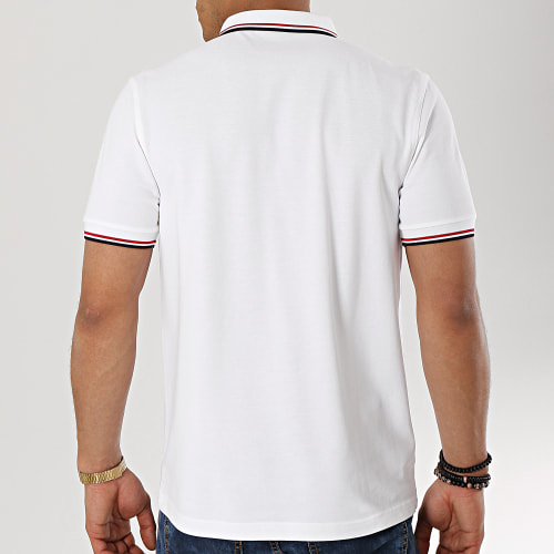 Polo Manches Courtes Twin Tipped M3600 Blanc Noir Rouge
