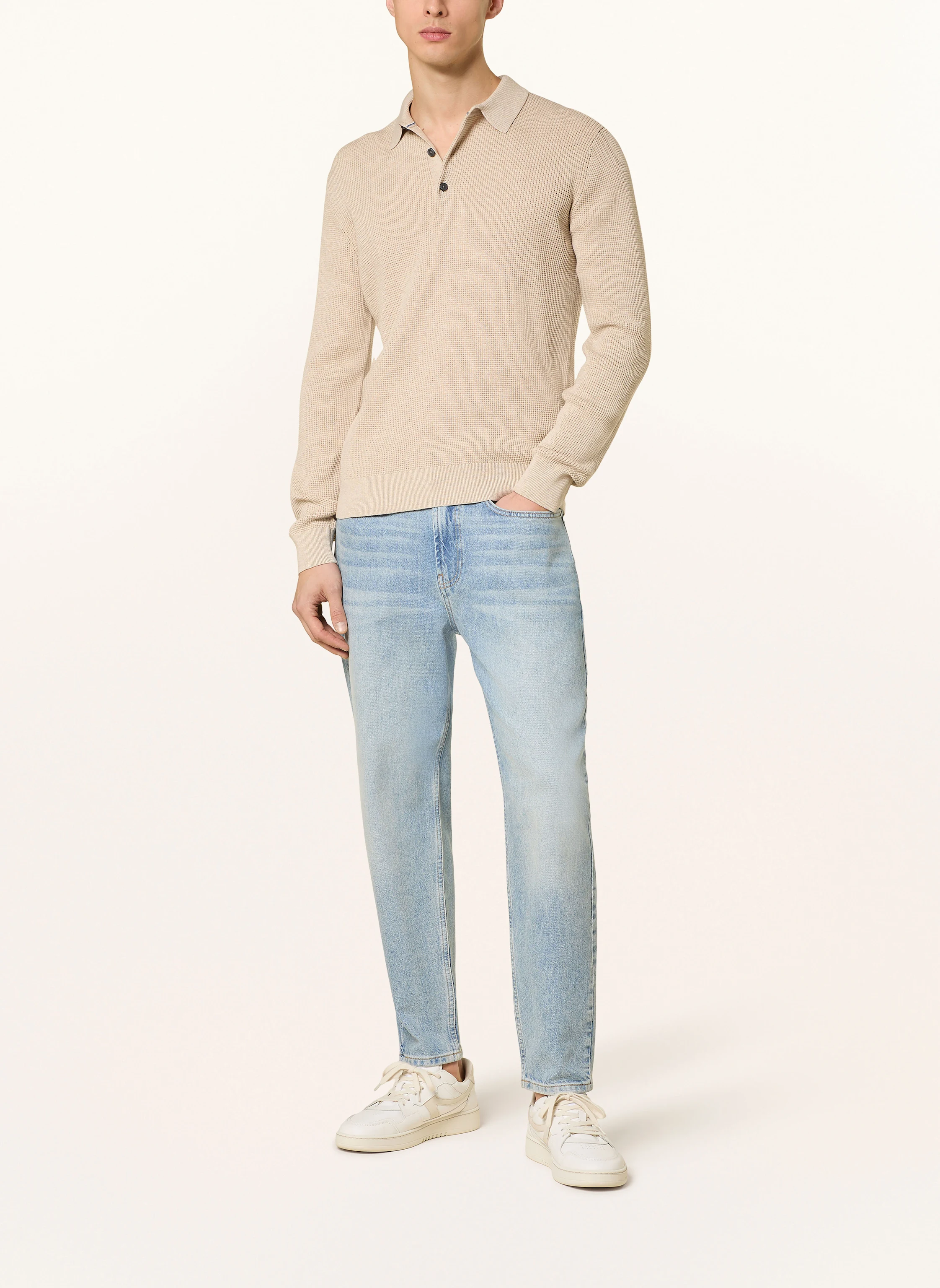 OLYMP Strick-Poloshirt