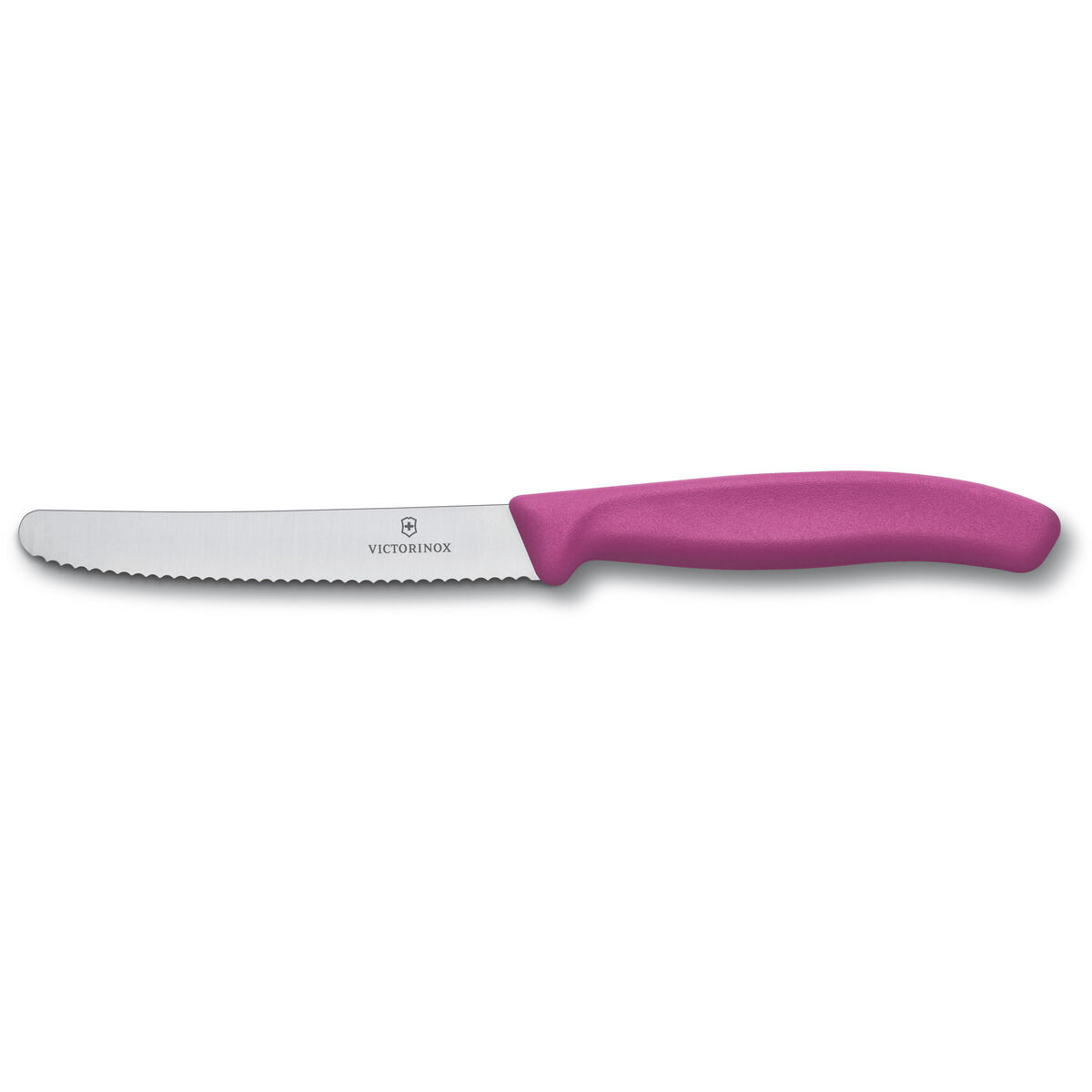 Tomat- og Pølsekniv 11 cm Tagget Rosa