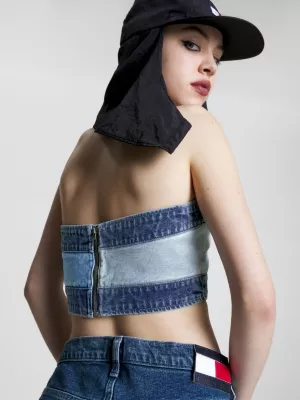 Faixa de denim com bandeira