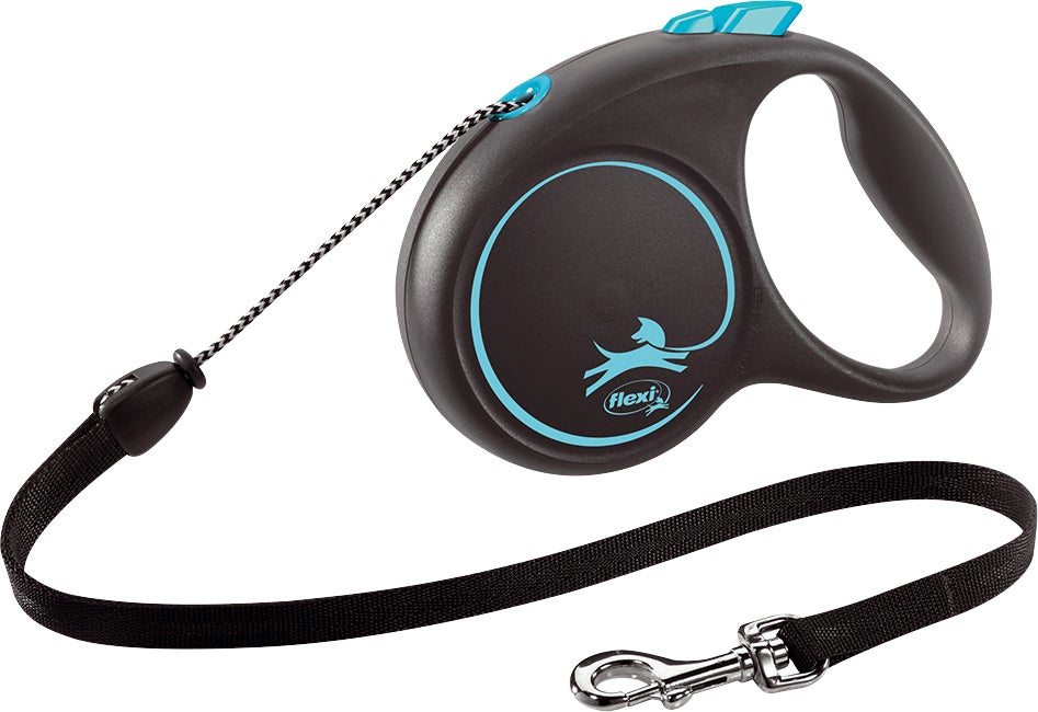 Flexi rollijn Black Design koord M blauw 5 m