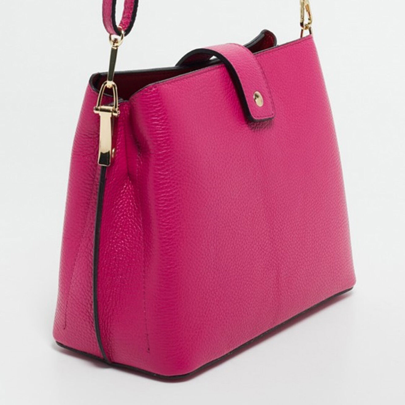 Christian Laurier Sac à main en Cuir Lessie fushia - 25x21x12.5 cm
