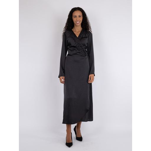 Neo Noir Nakisa Heavy Sateen Kjole, Black, 34