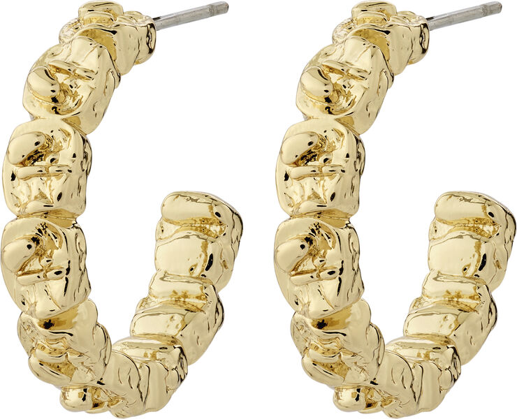 Pilgrim SCOTTIE recycled hoop earrings gold-plated Guld