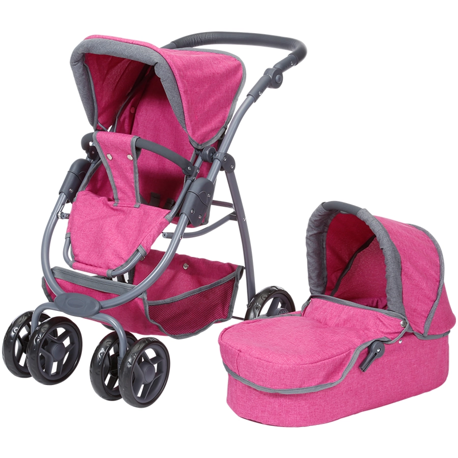 knorr toys® Puppenwagen Coco - berry rosa