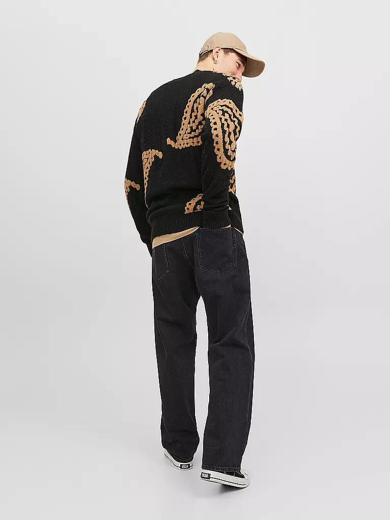 JACK & JONES Jeans Loose Fit JJIALEX JJORIGINAL schwarz