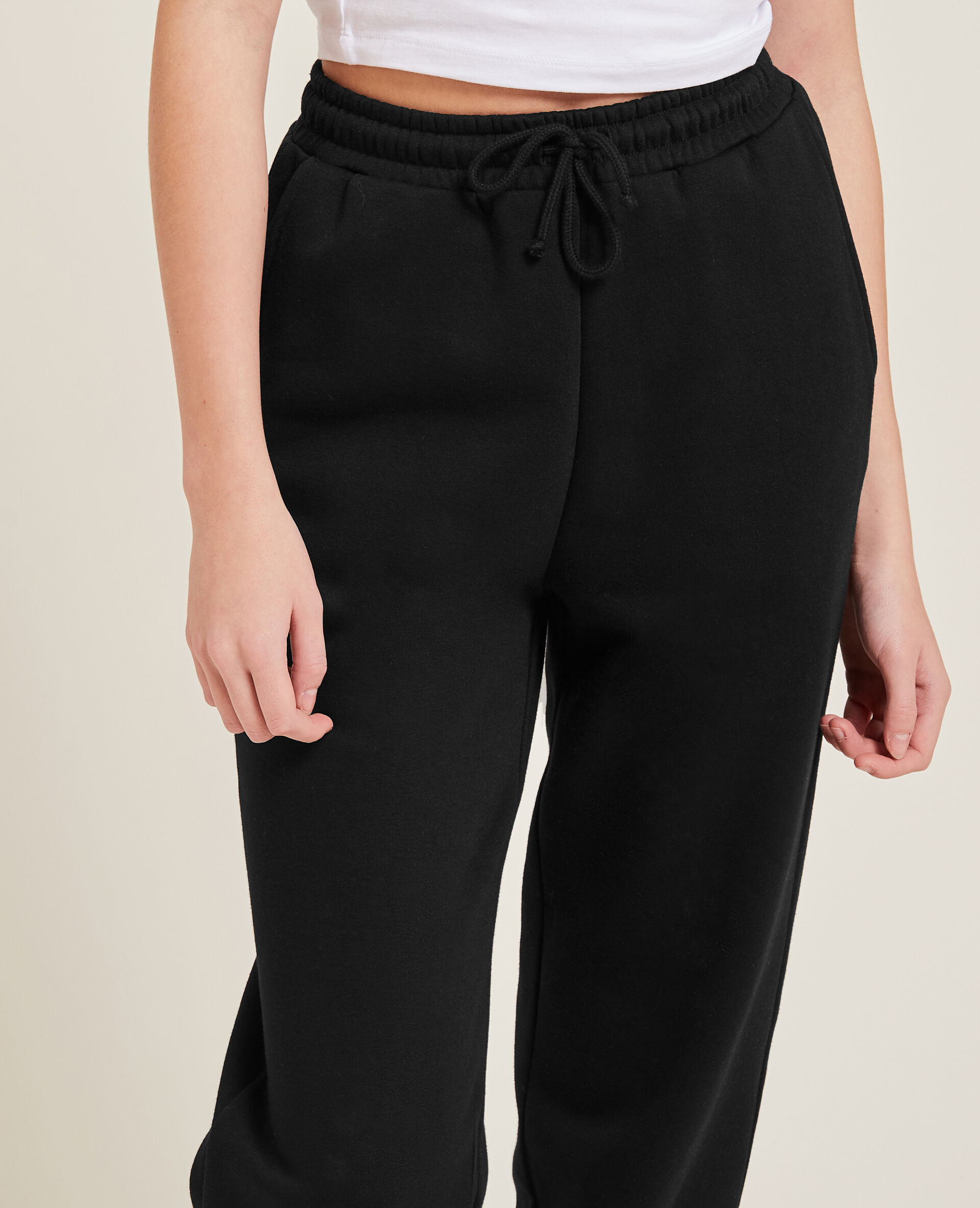 Pantalon de jogging en molleton - Noir